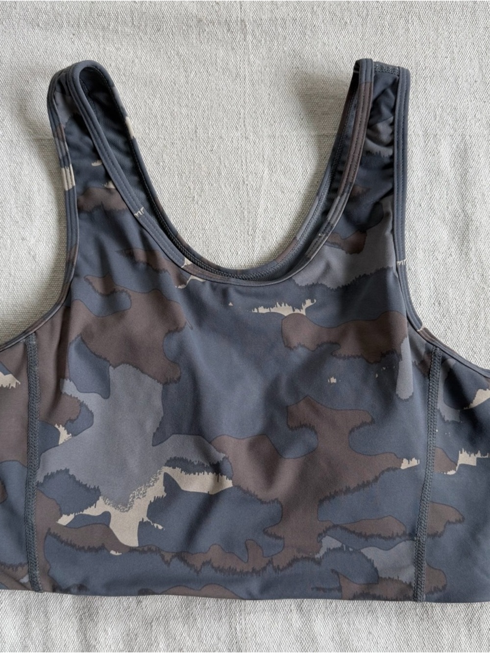 Mono B Camo Mesh Racerback Sports Bra High Impact Activewear Streetwear Small